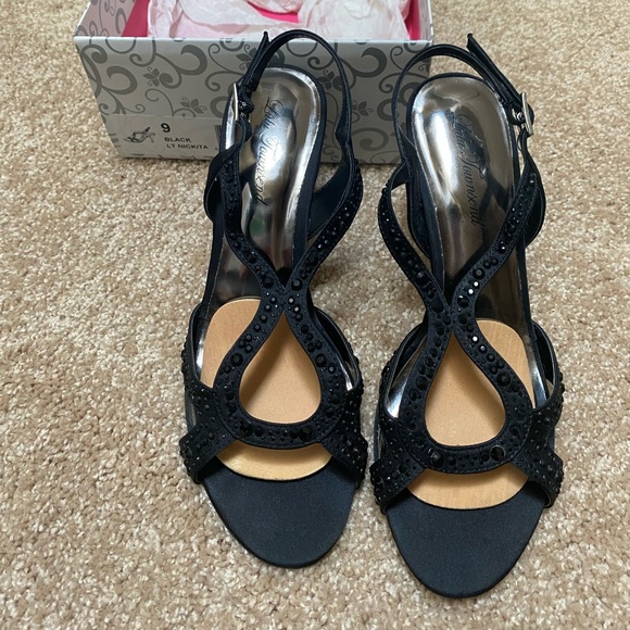 Black Gem Heels - Picture 1 of 5